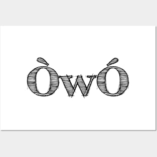 Angry OwO - Angry ÒwÓ - Angry Japanese Emoticons Posters and Art